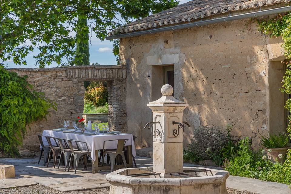 Coin repas fontaine
