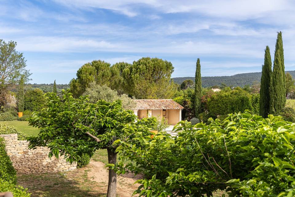 Vue hauteur pool house