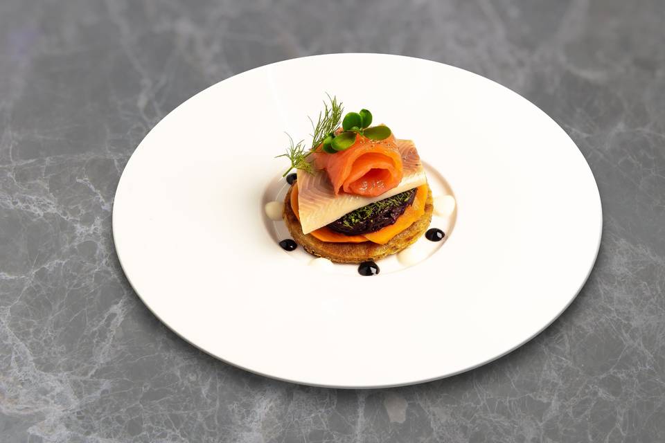 Truite-Saumon menu Grand Prest