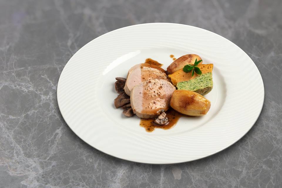 Grenadin de veau menu Prestige