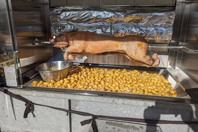 Porcelet à la broche