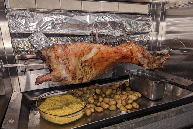 Agneau à la broche