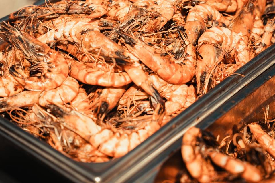 Gambas aux pastis
