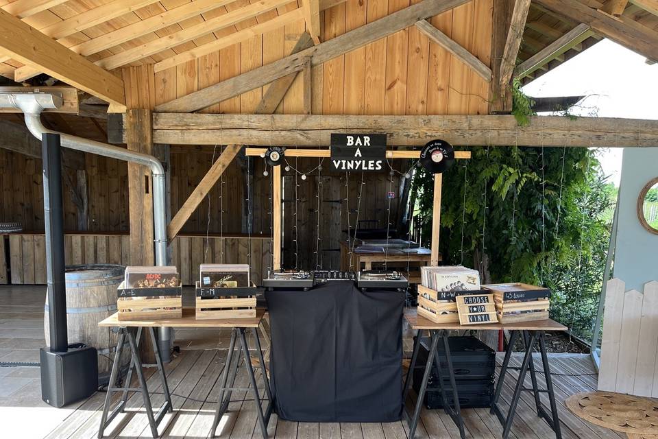 Bar à vinyles