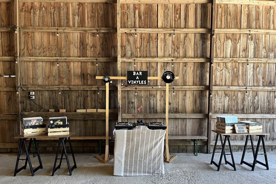 Bar à vinyles