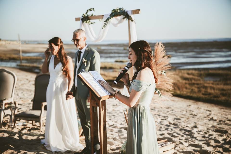 Officiante cérémonie Marine