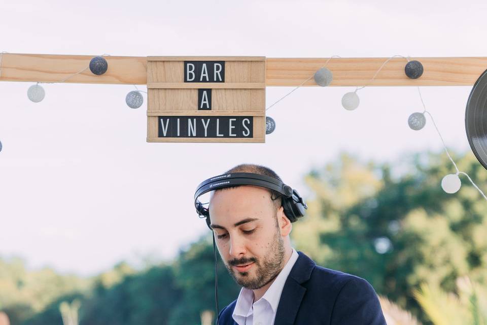 Bar à vinyles