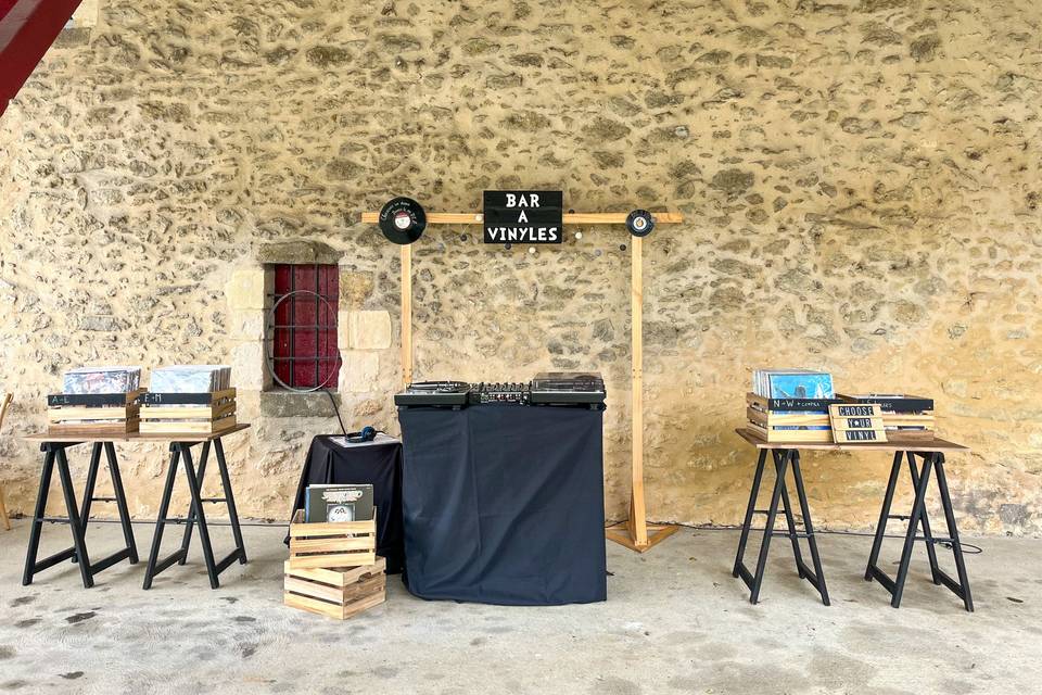 Bar à vinyles
