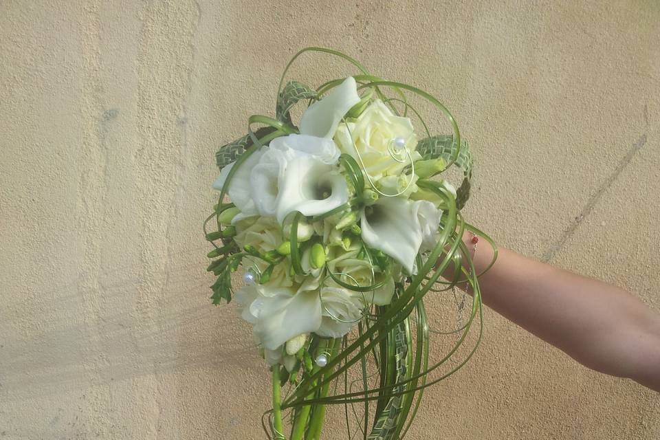 Bouquet de mariée cascade