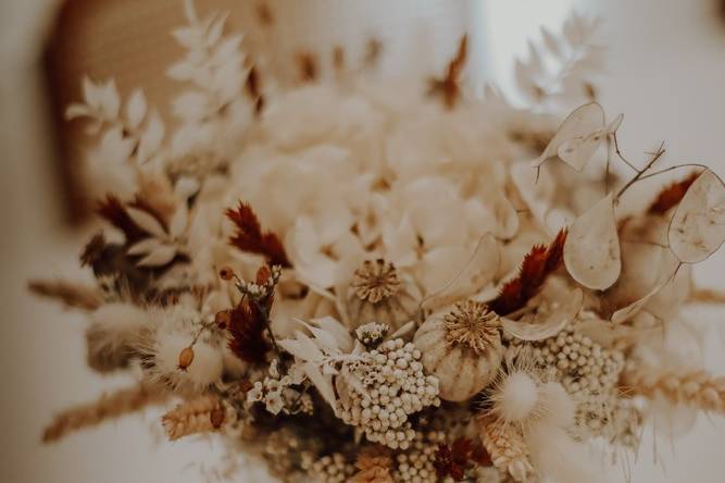 Bouquet de fleurs séchées