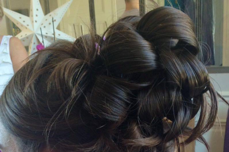 Chignon travaillé