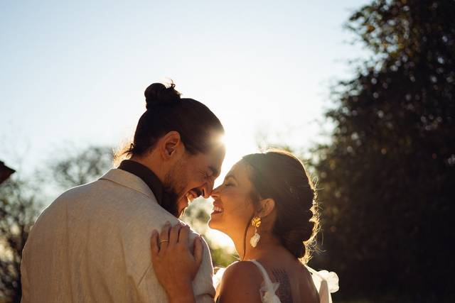 Couple mariage soleil