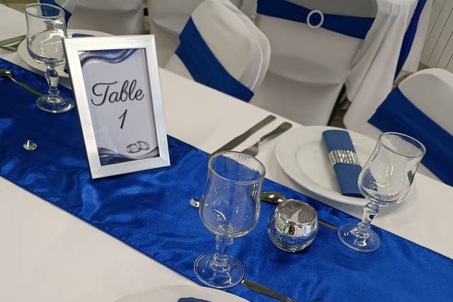 Mariage chic bleu et argent