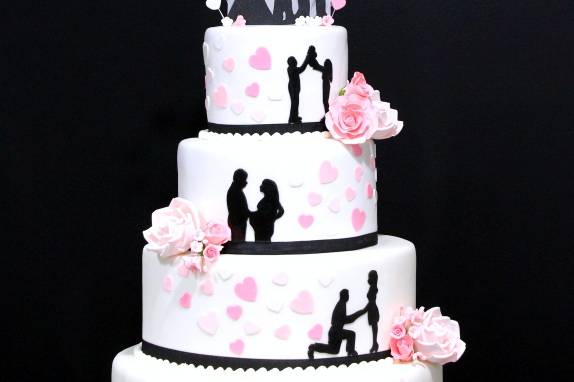 History wedding cake