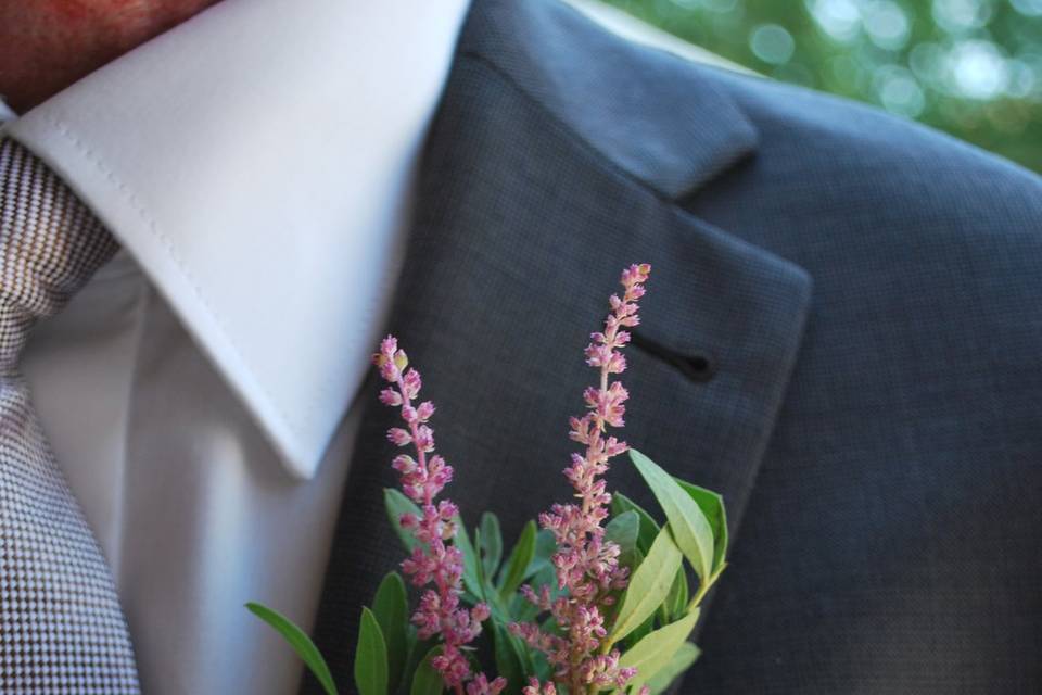 Boutonnière mariage homme