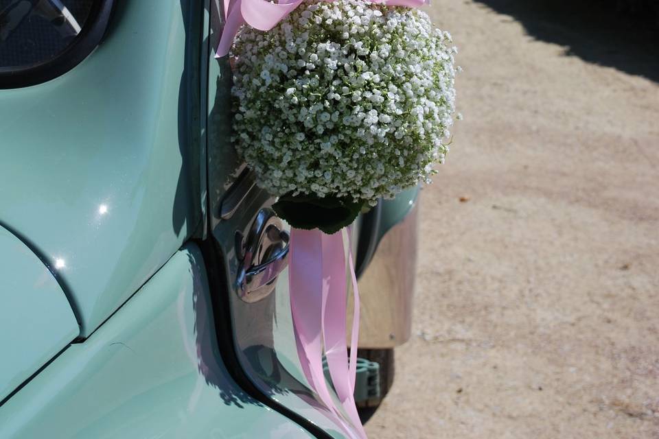 Décoration voiture mariage