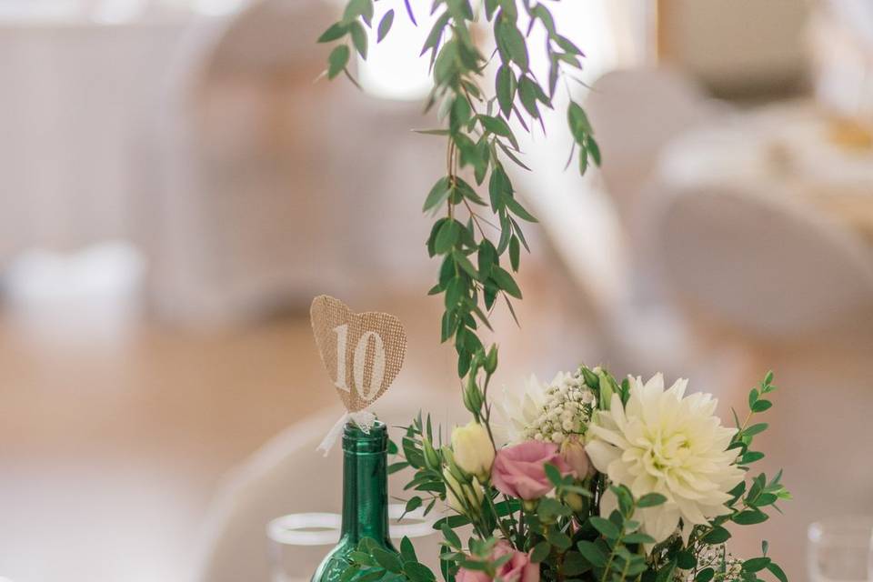 Fleurs table mariage