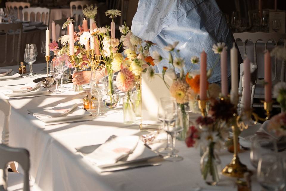 Table d'honneur esprit jardin