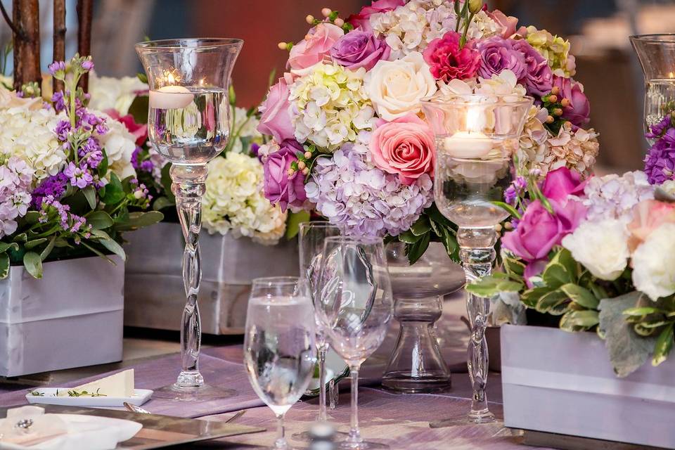 Fleurs table mariage