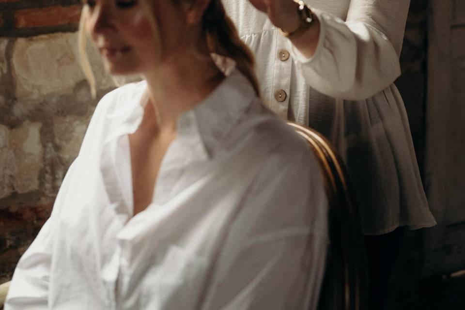 Préparation d’une mariée