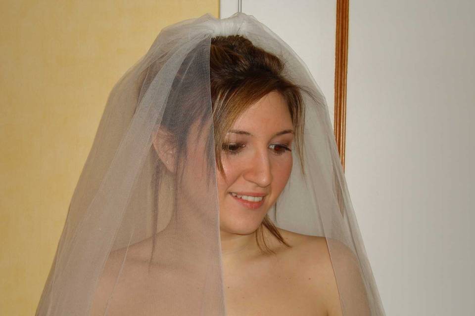 Mariée avec un voile