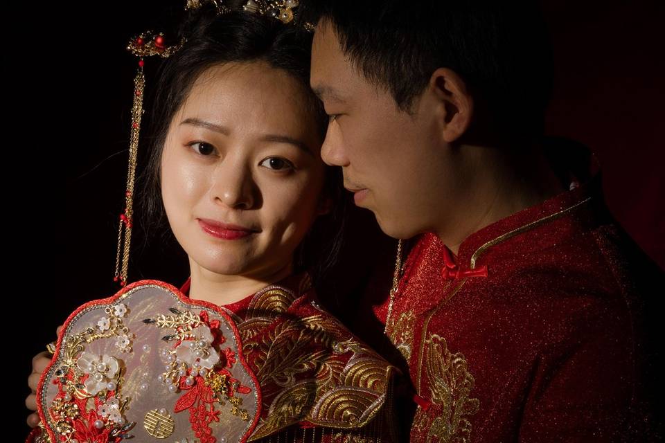 Séance de pré-mariage à studio