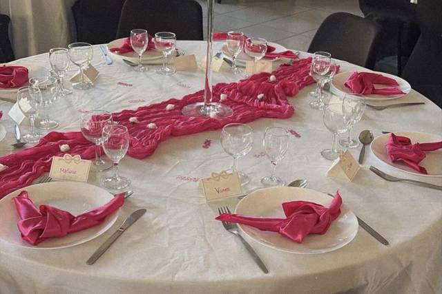 Table rose fuchsia