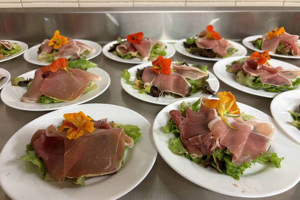 Assiette de jambon fumée