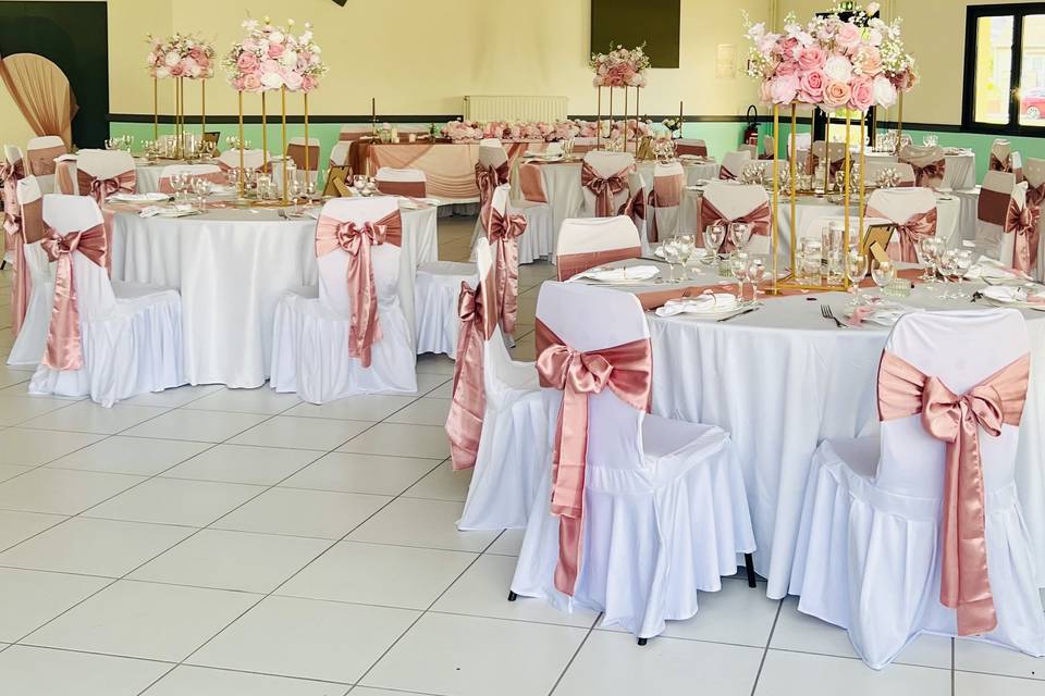 Vu d’ensemble table mariage