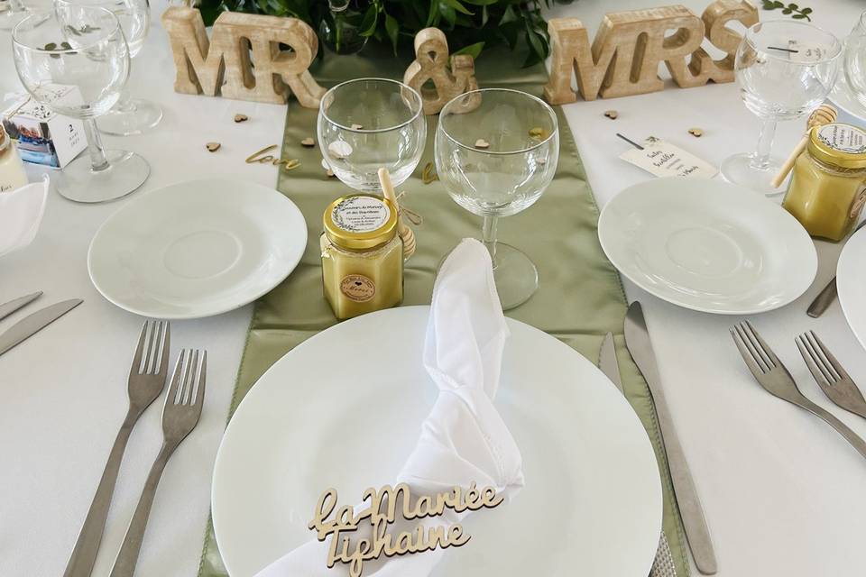 Table d’honneur mariage
