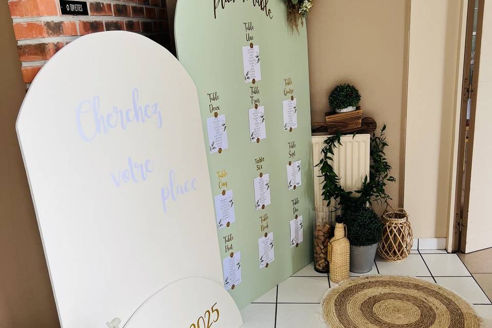 Plan de table mariage