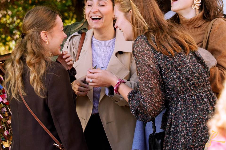 Groupe en sourire
