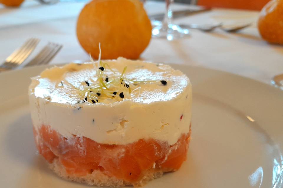 Tartare de saumon frais