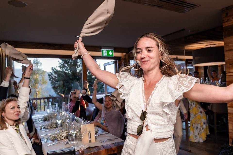 Charlotte, serviette en l'air