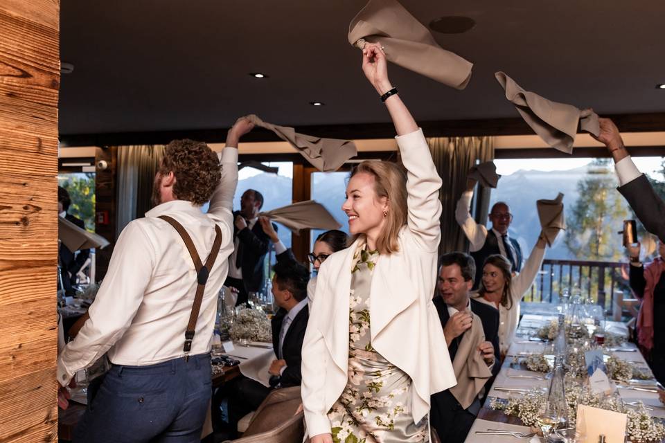 Les serviettes des invités