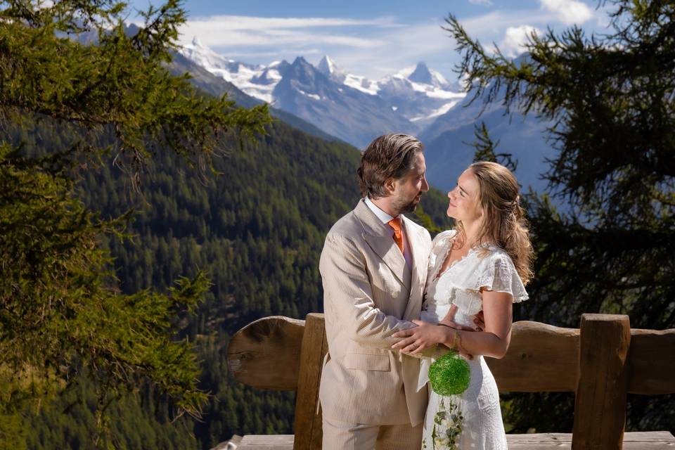 Mariage à Chandolin, Valais