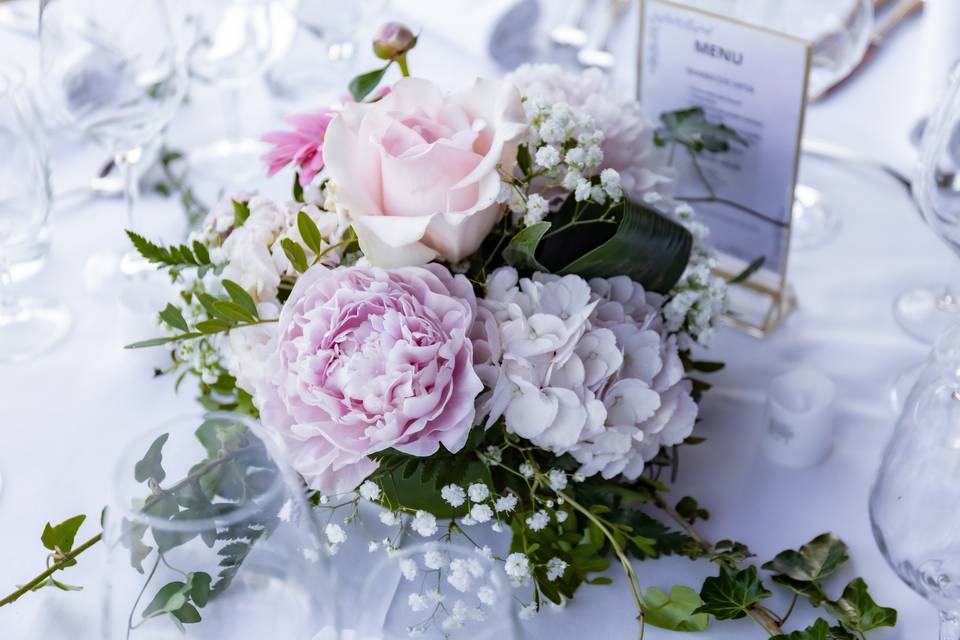 Pivoines sur la table