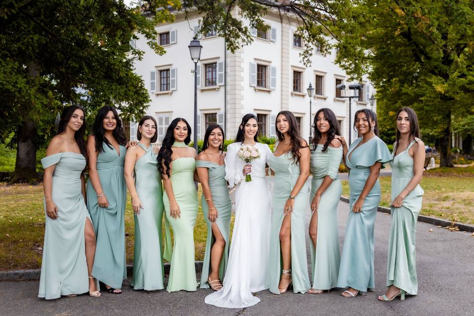 La mariée et ses amies
