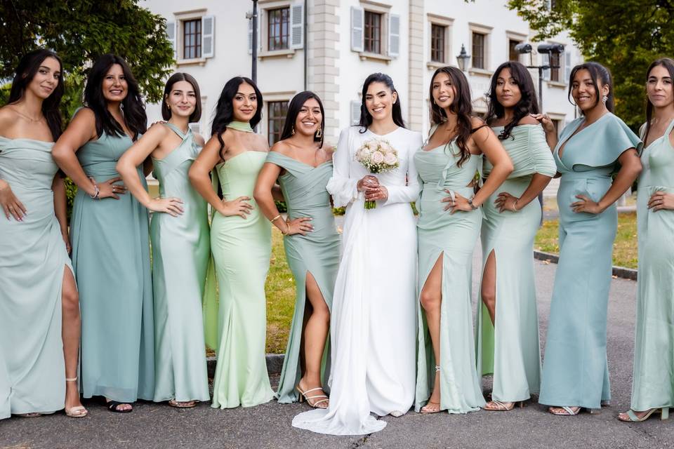 La mariée et ses amies
