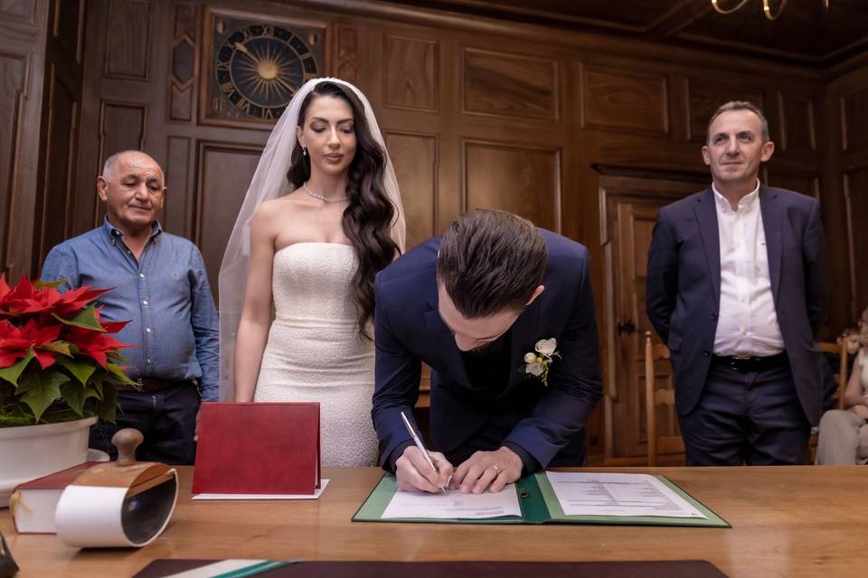 Signature du registre