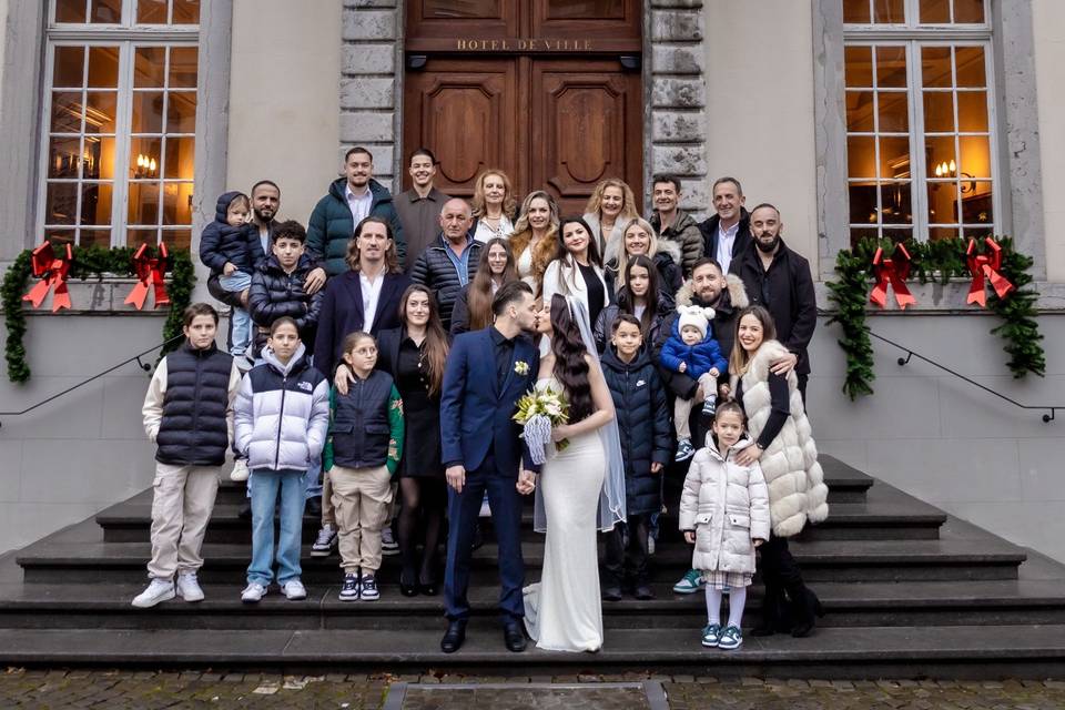 Photo de groupe joyeuse