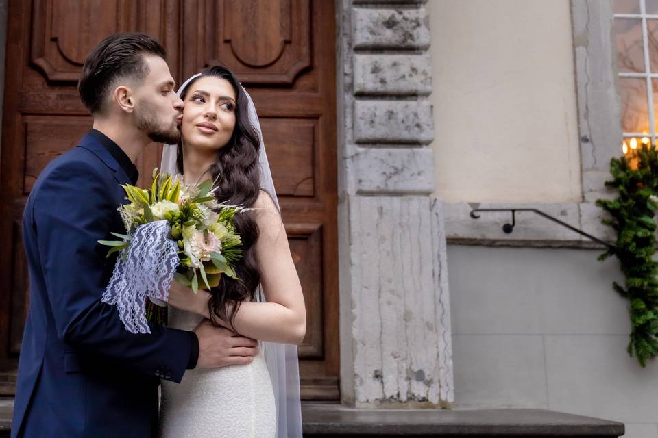 Un baiser sur la joue, à Vevey