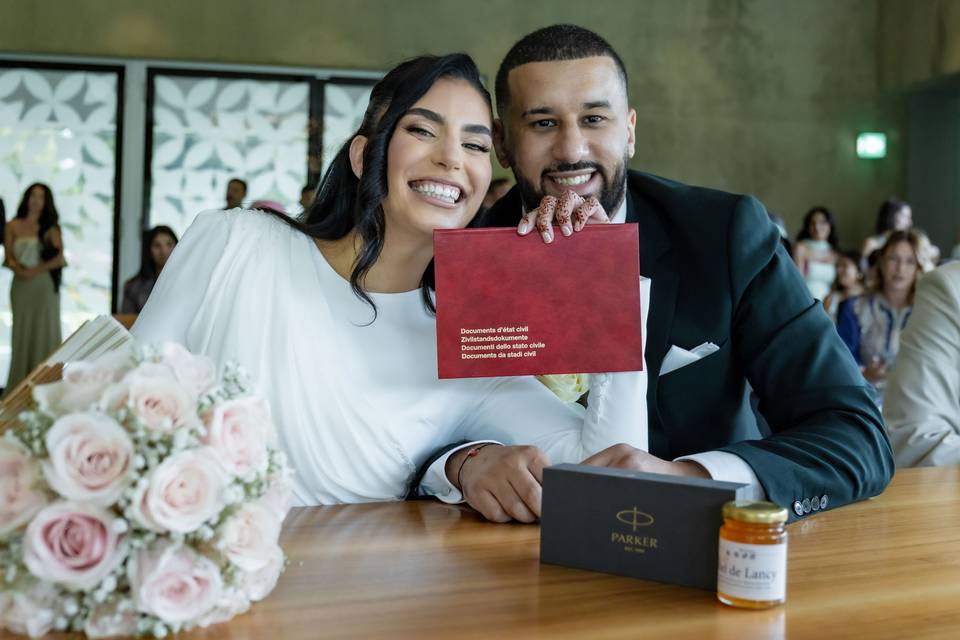 Tout juste mariés