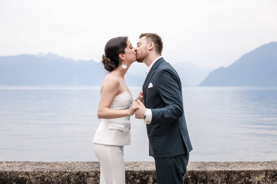 Le baiser des mariés