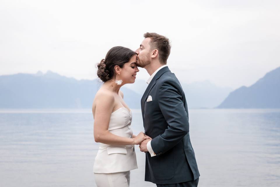Un baiser sur le front