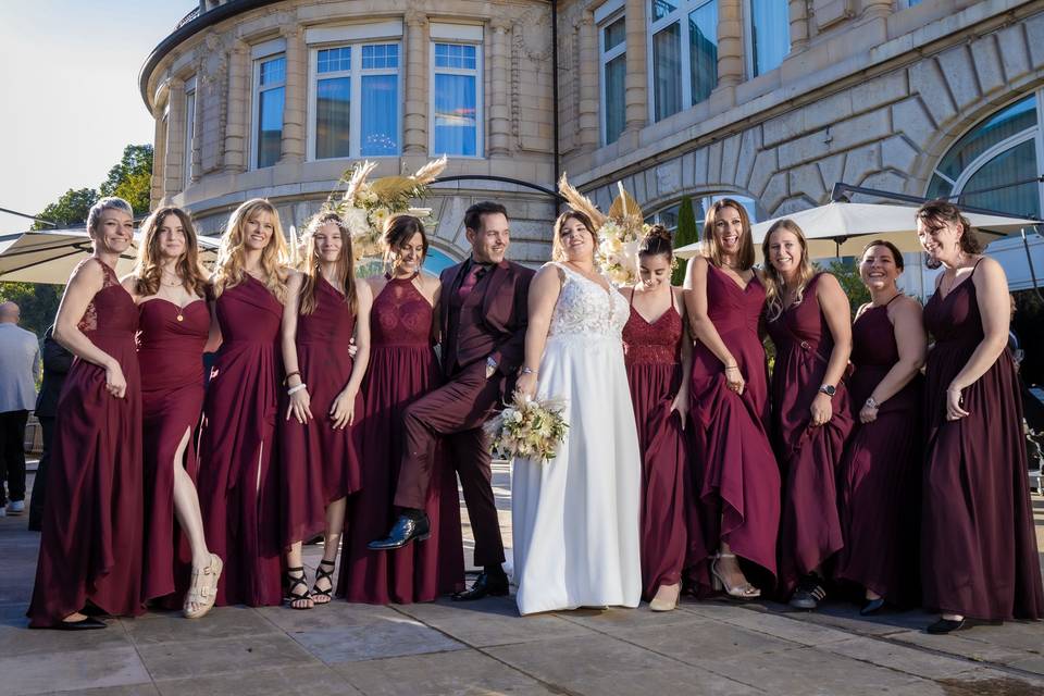Photo de groupe avec les amies