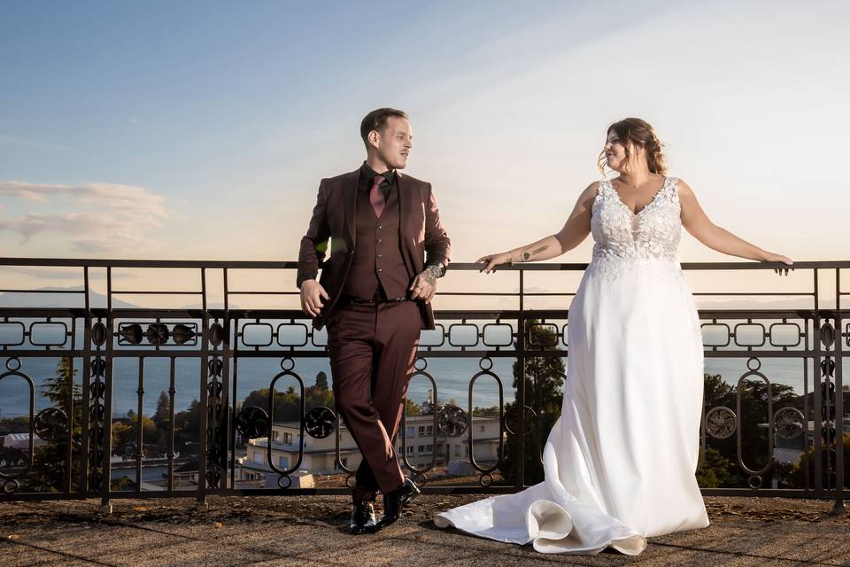 Sabrina et Idrisse accoudés