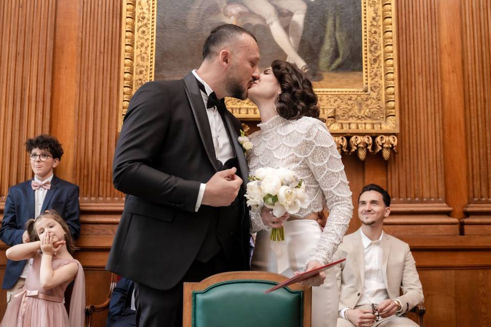 Le baiser des mariés