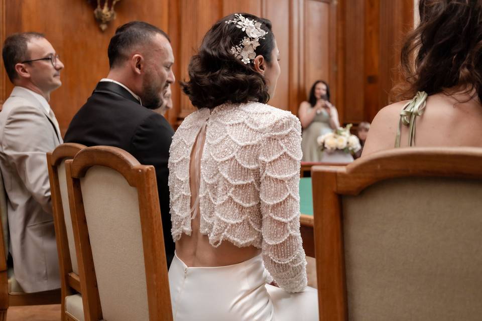 Les mariés de dos