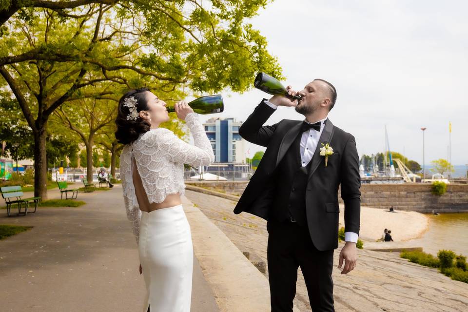 Champagne à la bouteille